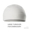 H4-W-BP: White Cotton Hat (0-3 Months)
